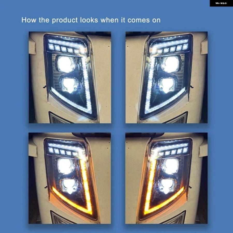 並行輸入品 ボルボ トラック FH13 FH16 FM460 FH500 用 LED ヘッド