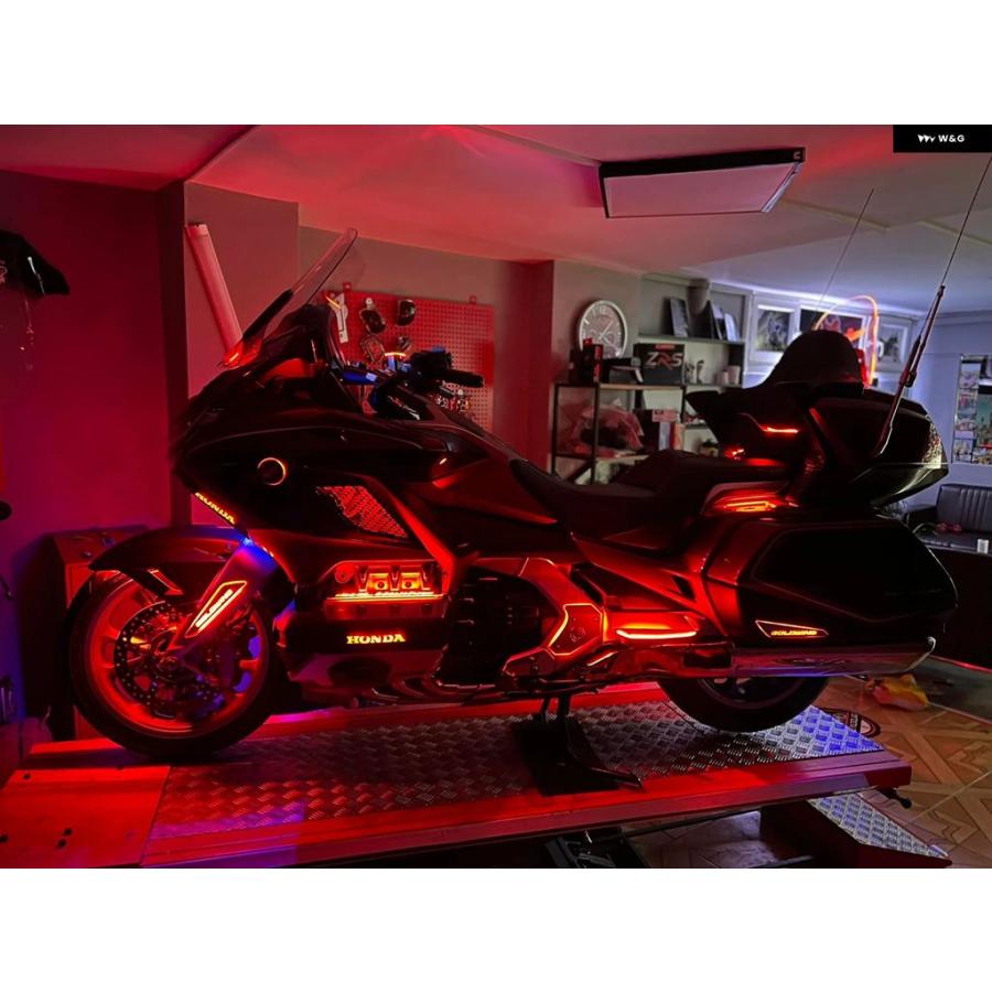 ブランド登録なし - 並行輸入品 自動二輪車 LEDともし火 向こう正面 リフレクター 後押し側面 ボックス席 リフレクター ホンダ ゴールド舞台の袖 1800 GL1800 GOLDWING 1800 2018-