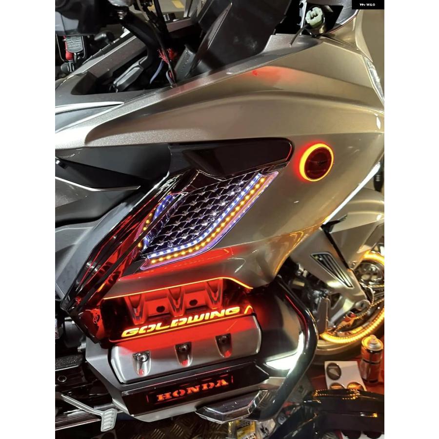 ブランド登録なし - 並行輸入品 自動二輪車 LEDともし火 向こう正面 リフレクター 後押し側面 ボックス席 リフレクター ホンダ ゴールド舞台の袖 1800 GL1800 GOLDWING 1800 2018-