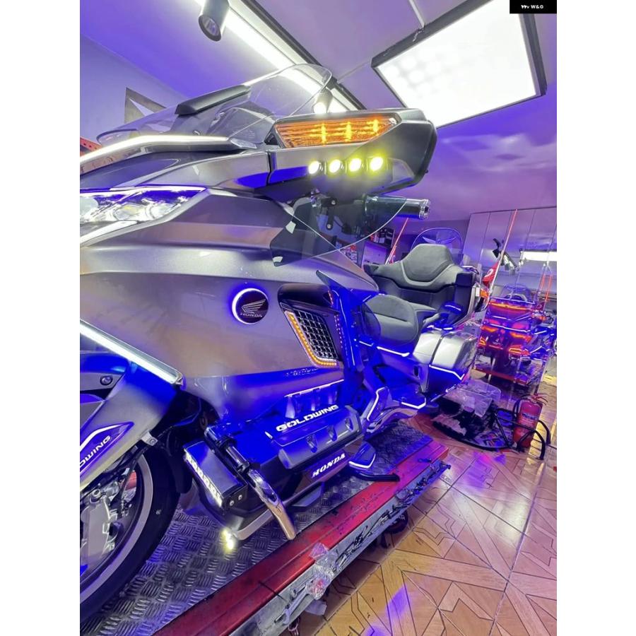 ブランド登録なし - 並行輸入品 自動二輪車 LEDともし火 向こう正面 リフレクター 後押し側面 ボックス席 リフレクター ホンダ ゴールド舞台の袖 1800 GL1800 GOLDWING 1800 2018-