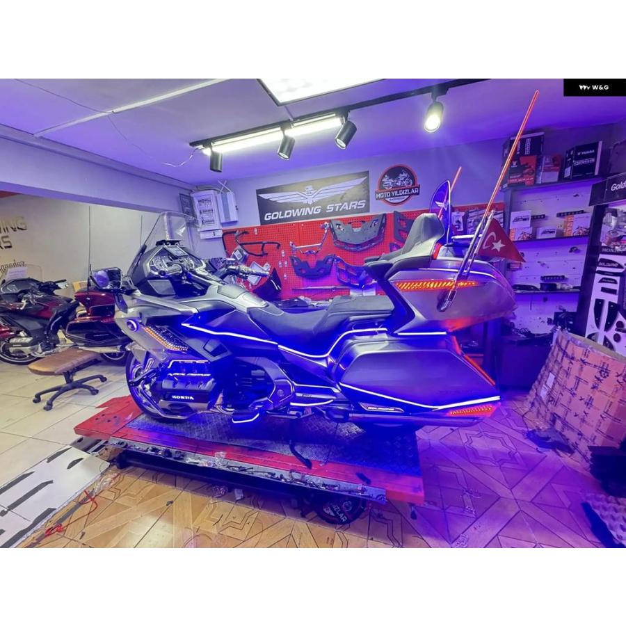 ブランド登録なし - 並行輸入品 自動二輪車 LEDともし火 向こう正面 リフレクター 後押し側面 ボックス席 リフレクター ホンダ ゴールド舞台の袖 1800 GL1800 GOLDWING 1800 2018-