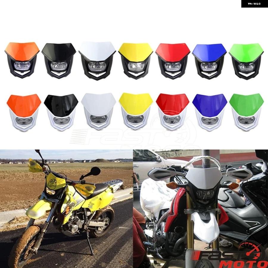 ブランド登録なし - 並行輸入品 12V LED 前照灯 自動二輪車 上端照明ランプ ホンダ ヤマハ カワサキ CRF250F エンデューロライト オフロード