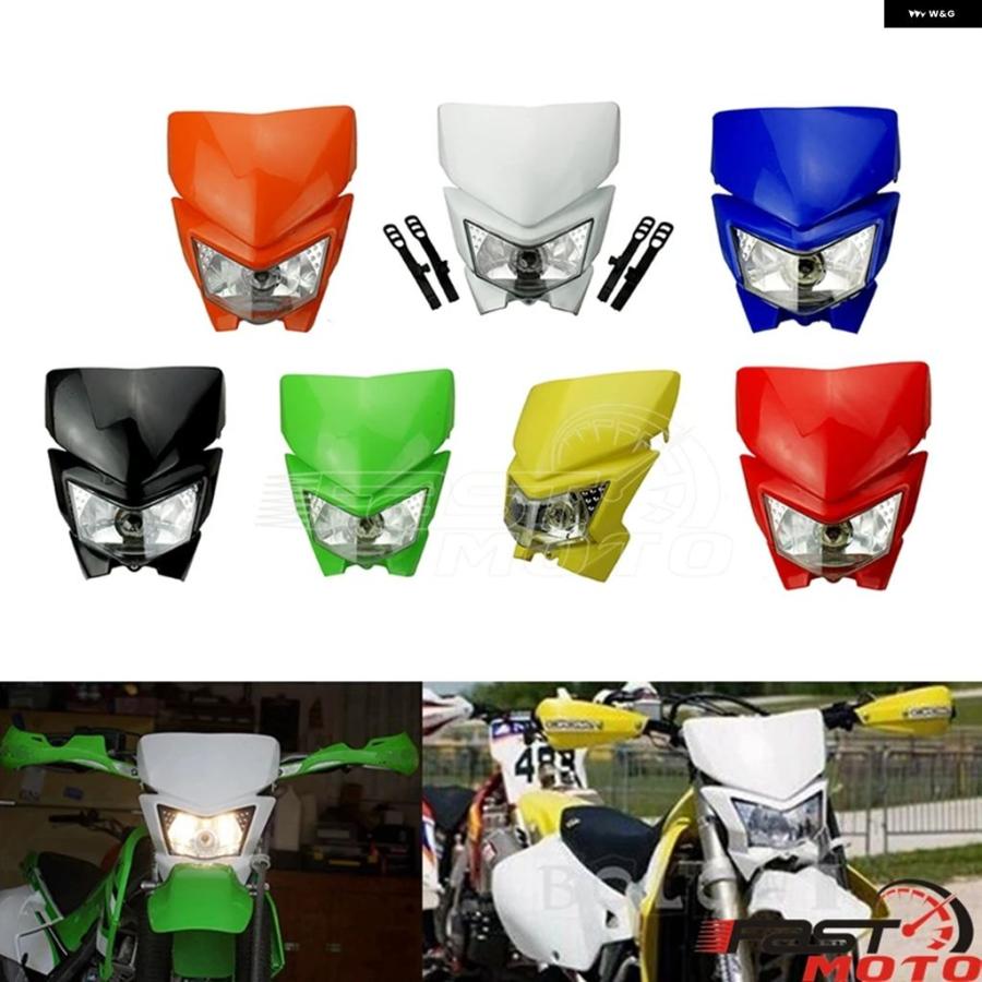 ブランド登録なし - 並行輸入品 12V LED 前照灯 自動二輪車 上端照明ランプ ホンダ ヤマハ カワサキ CRF250F エンデューロライト オフロード