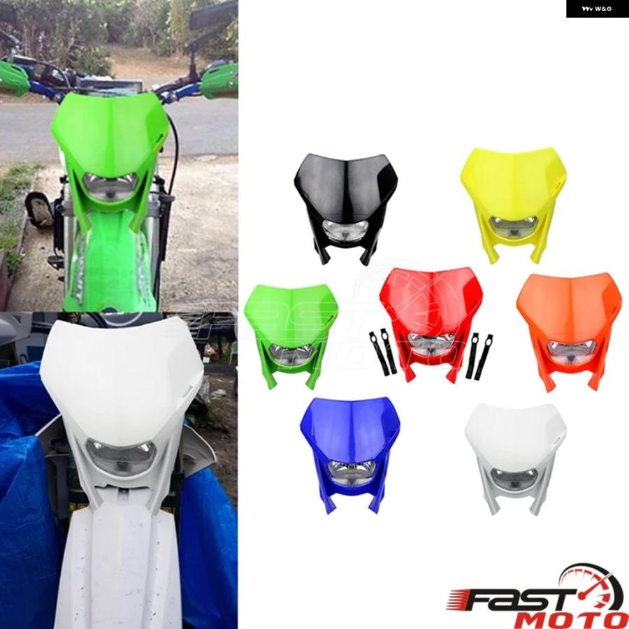 ブランド登録なし - 並行輸入品 12V LED 前照灯 自動二輪車 上端照明ランプ ホンダ ヤマハ カワサキ CRF250F エンデューロライト オフロード