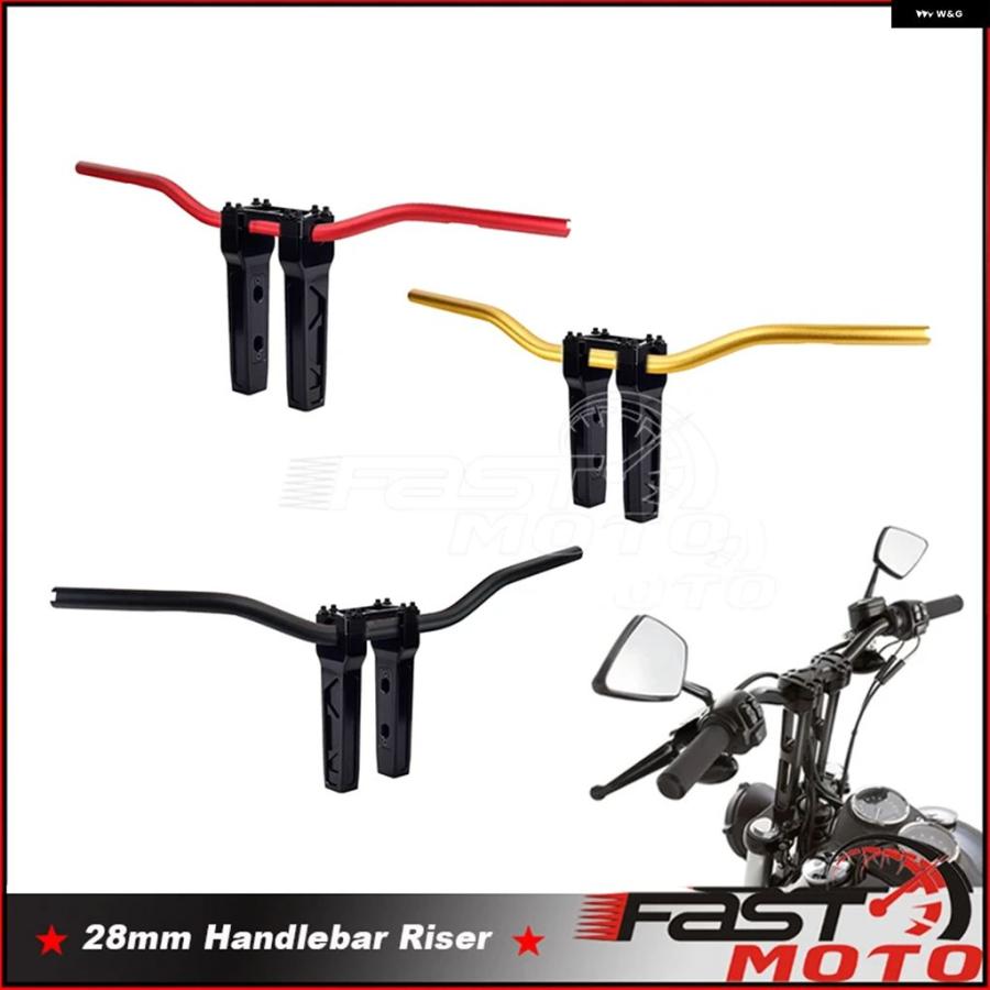 ブランド登録なし - 並行輸入品 ハーレー 運動競技はやりっ子 XL883 1200 ダイナ ソフテイル 表どおりシリング 脹れ上がるともし火 手持ち部分赤ちょうちん ライザー 28MM T赤ちょうちん 手持ち部分赤ちょうちん ライザー