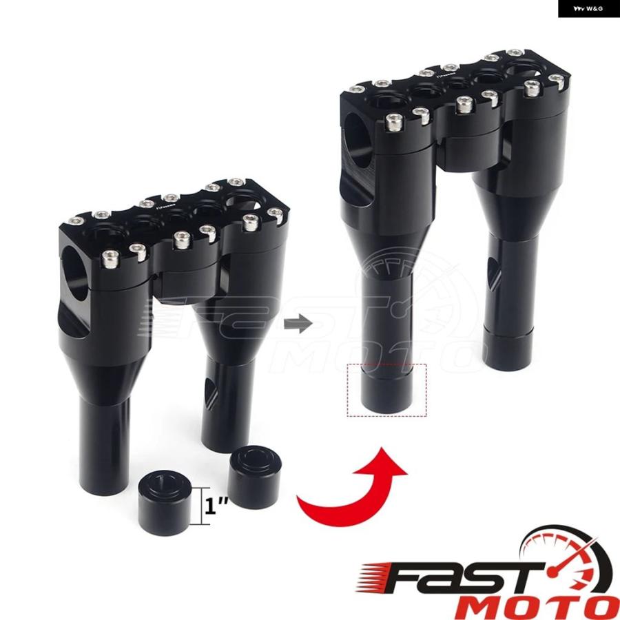 ブランド登録なし - 並行輸入品 ハーレー ダイナ ソフテイル 表どおりシリング FXD FXDB FXBB 1-1/2in 38MM 手持ち部分赤ちょうちん 引っ切りない 衣装 クランプ いの一番 自動二輪車 ライザー