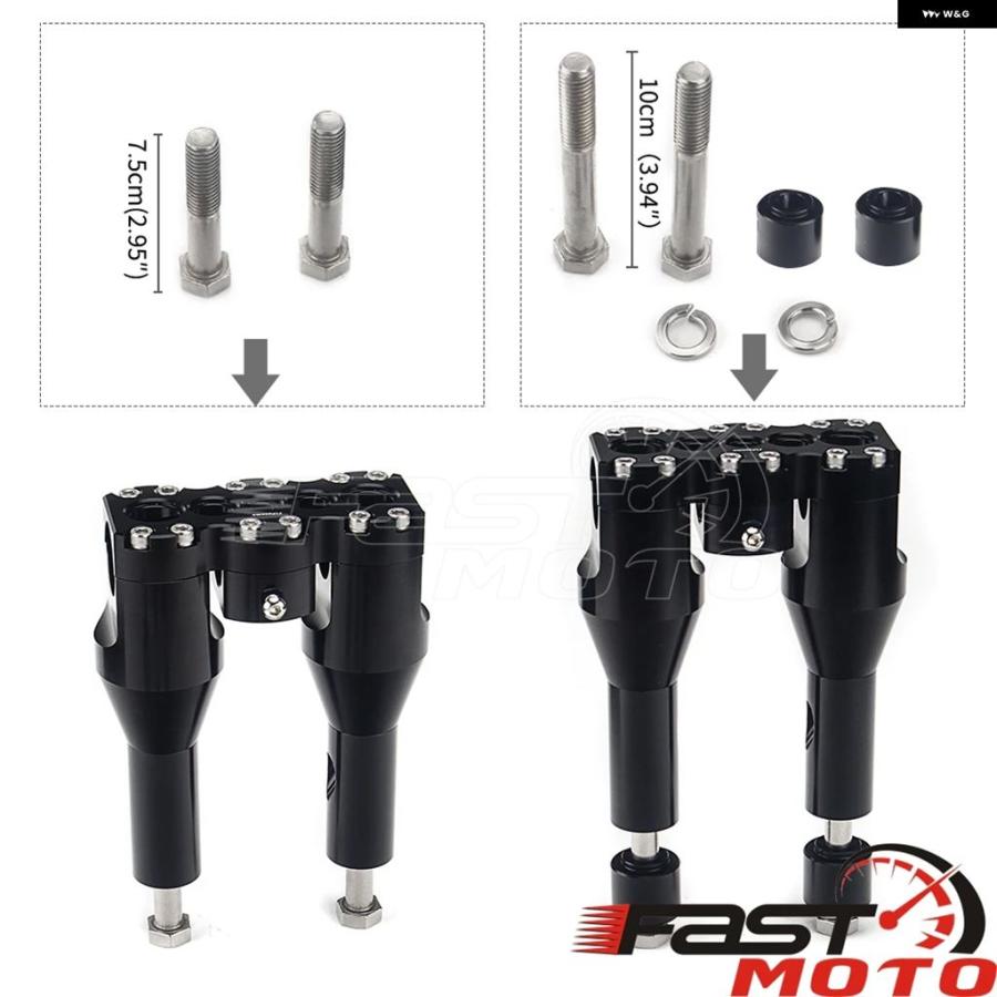 ブランド登録なし - 並行輸入品 ハーレー ダイナ ソフテイル 表どおりシリング FXD FXDB FXBB 1-1/2in 38MM 手持ち部分赤ちょうちん 引っ切りない 衣装 クランプ いの一番 自動二輪車 ライザー