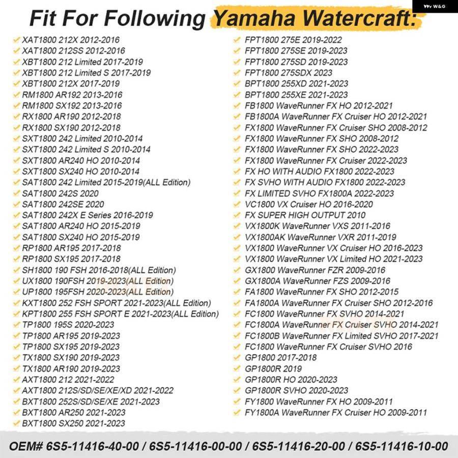 ブランド登録なし - 並行輸入品 ヤマハ WAVERUNNER 1800 FX VX SHO クルーザー 小舟 XBT1800 SXT1800 SAT1800 212 242 2008-2024 スターター矢がら メイン ベアリング 10個仕かける