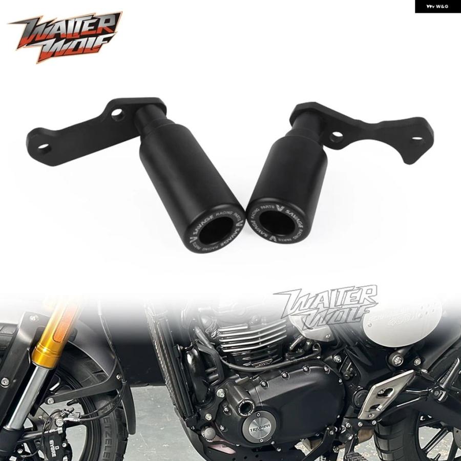 ブランド登録なし - 並行輸入品 2025 SPEED400 ひな型 衝突 スライダー アクスル 銀輪 スライダー スクランブラー 400X SPEED 400 律動的な調子腕 木管 照明ランプ フ