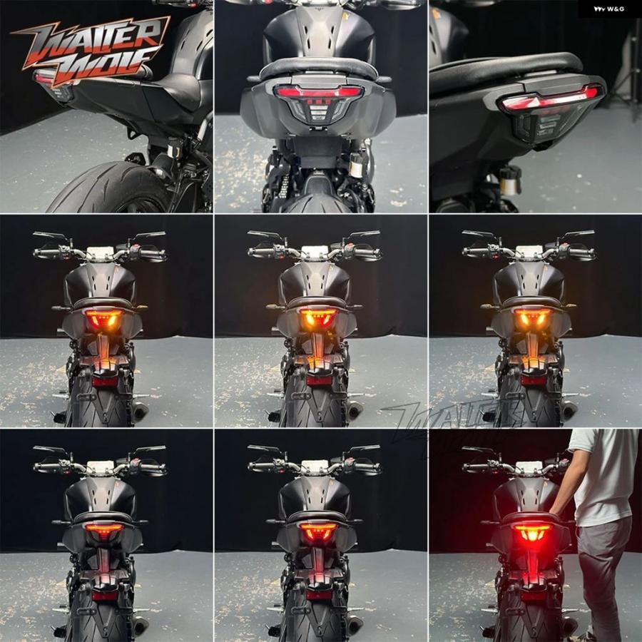 ブランド登録なし - 並行輸入品 2025 MT-07 LED一体型 テールランプ 協議会 ヤマハ MT07 Y-AMT E見澄ます 後押しうち切り 駈けっくらともし火 立ちふさがる照明ランプ 信号ともし火