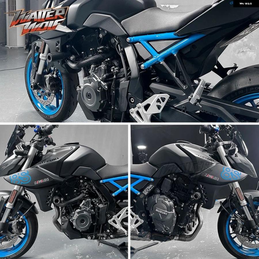 ブランド登録なし - 並行輸入品 自動二輪車 傾倒 衝突 スライダー GSX-8S 2023-2025 GSX8S アクスル K 銀輪 スライダー フェアリング ひな型 スライダー