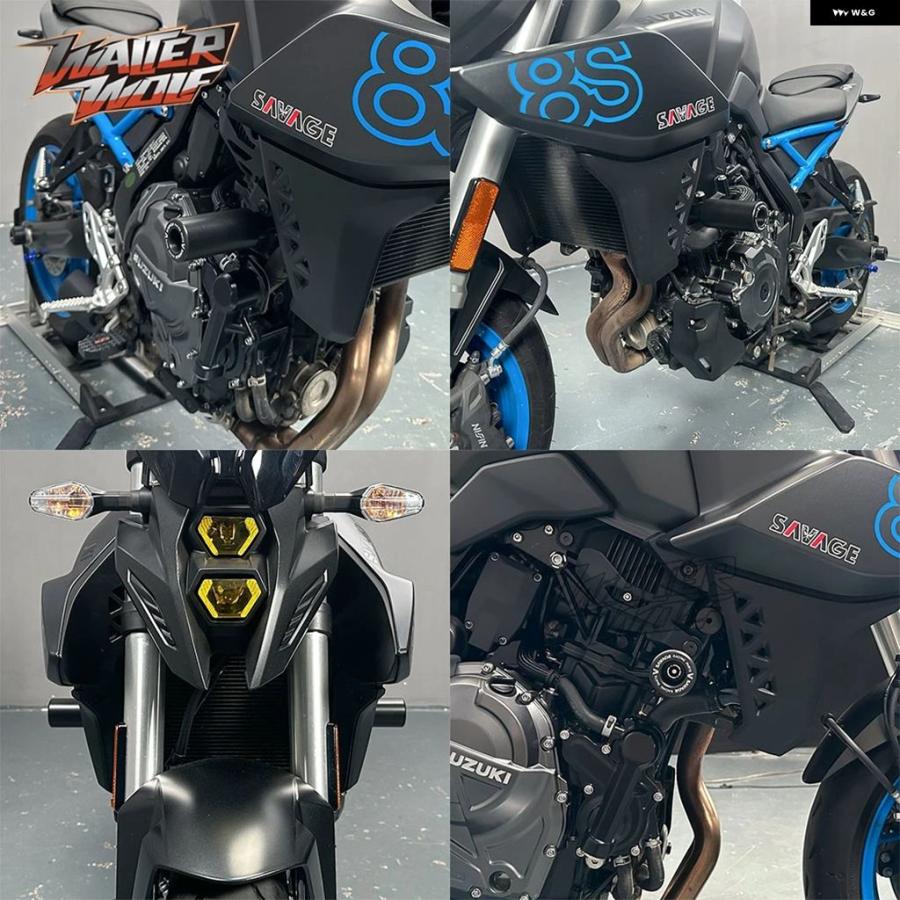 ブランド登録なし - 並行輸入品 自動二輪車 傾倒 衝突 スライダー GSX-8S 2023-2025 GSX8S アクスル K 銀輪 スライダー フェアリング ひな型 スライダー