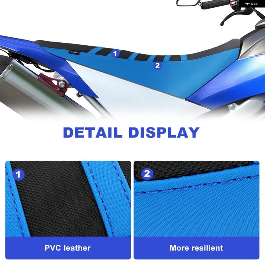 ブランド登録なし - 並行輸入品 ヤマハ WR250X WR250R WR 250 X 上滑り打ちきり居敷き取りまかなう 雨合羽 居敷きサドル 座蒲団 パッド 取りまかなう 縞模様 手持ち部分 グリッパー