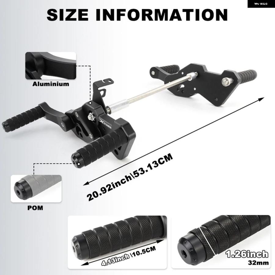 ブランド登録なし - 並行輸入品 自動二輪車 後押し仕かける 後押し フットレスト 控え選手臥せ篭 衝突 臥せ篭 ホンダ 2013-パッセンジャーペグガードスタントプロテクション