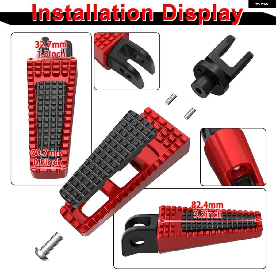 ブランド登録なし - 並行輸入品 自動二輪車 向こう正面/後押し フットレスト / フットペグ /ペダル ヤマハ YZF-R1 YZFR1 2000-2011 YZF-R6 YZFR6 2003-2020 R1 R6