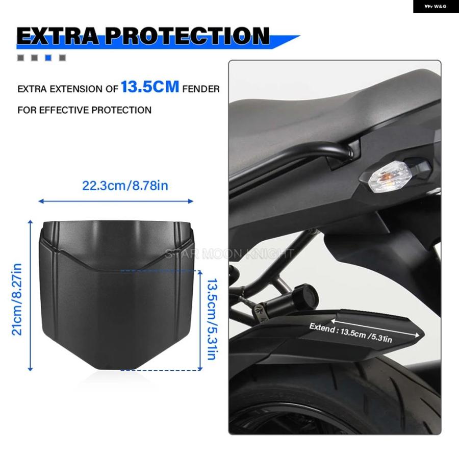 ブランド登録なし - 並行輸入品 VERSYS 1100 2025- 自動二輪車 後押しどろ除け マッドガード エクステンダーハガー KAWASAKI VERSYS 1000 SE TOURER PLUS 2019-2024