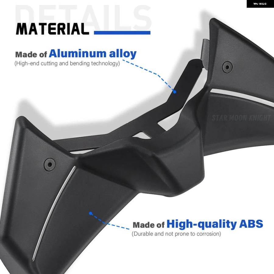 ブランド登録なし - 並行輸入品 MT09 SP 2024-2025 自動二輪車 ダウンス フロントスポイラー ウィングレット エアロダイナミックウィング フロントスポイラー 一揃いの道具