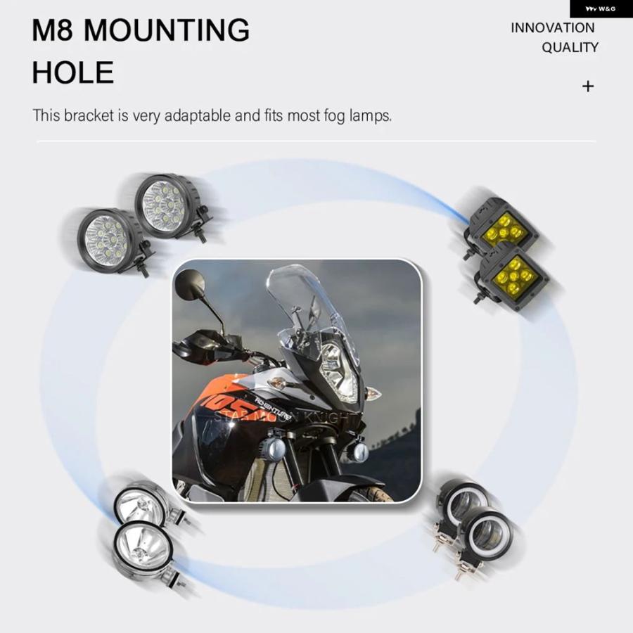 ブランド登録なし - 並行輸入品 自動二輪車 注目の的 鉤括弧 1050 ADV 1190 R 2013 - 2016 フォグランプ ともし火 マウント 照明ランプ