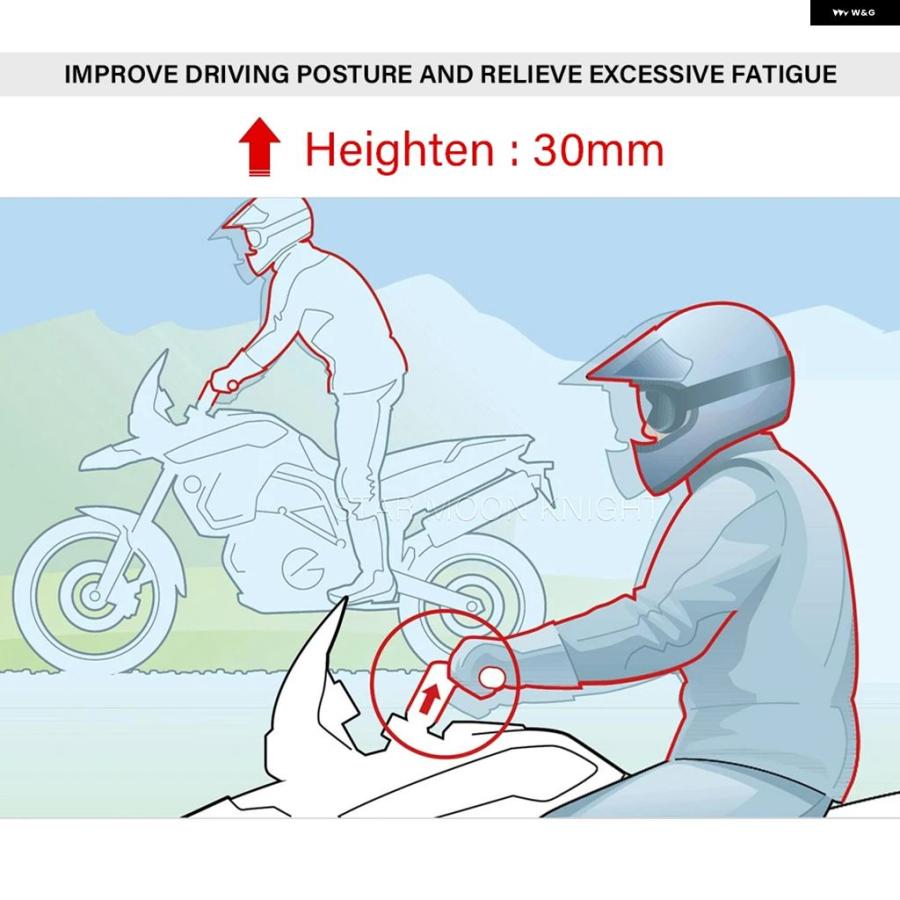 ブランド登録なし - 並行輸入品 BMW F750GS 2018 30MM 手持ち部分赤ちょうちん ライザー - 手持ち部分赤ちょうちん ライザークリップ アダプタ