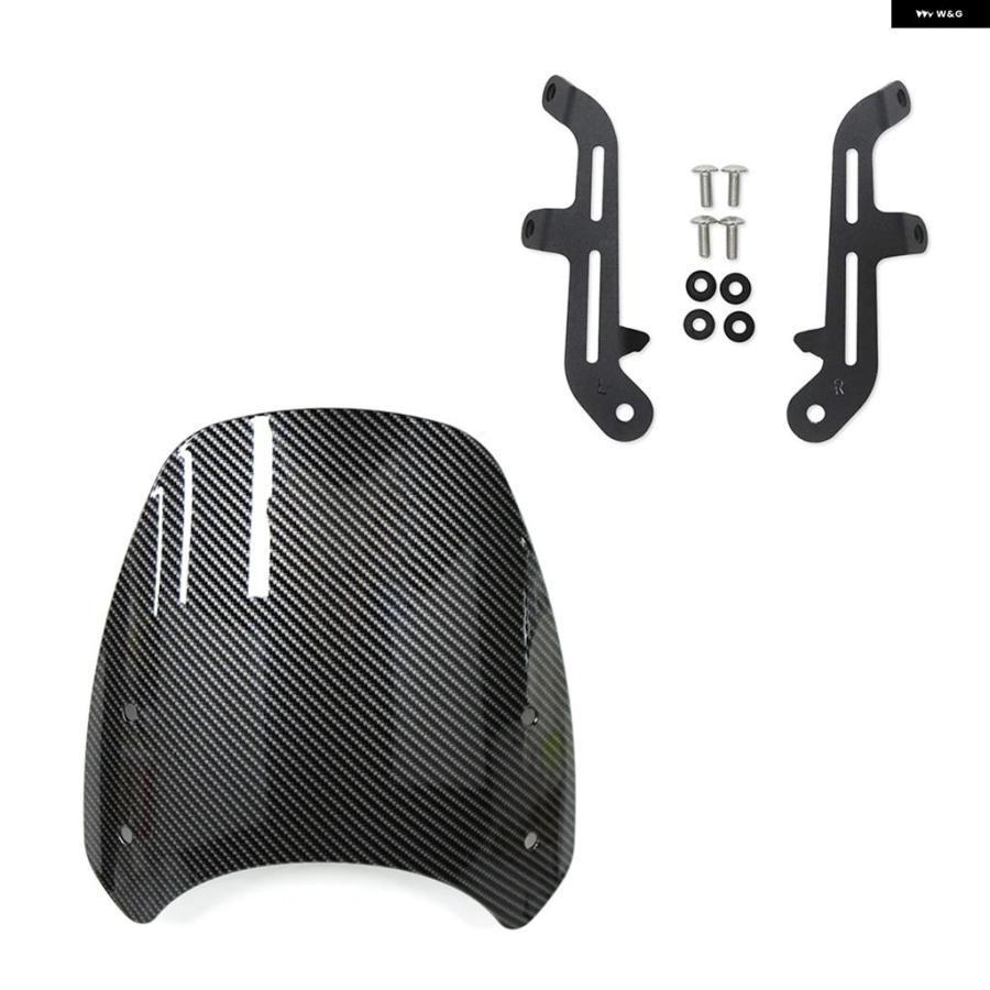 ブランド登録なし - 並行輸入品 BONNEVILLE 2001-2017T120 2015-2025THRUXTON 900 2003-2025 自動二輪車 陳列箱映写幕 ウインドシールドウインド ディフレクター スクリーンバ