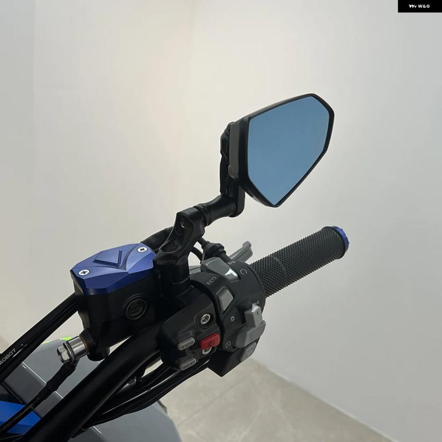 ブランド登録なし - 並行輸入品 SV650 GSR 750 600 750 GSX-8S 自動二輪車 鏡鑑 側面鏡鑑 自動二輪車 手持ち部分赤ちょうちん
