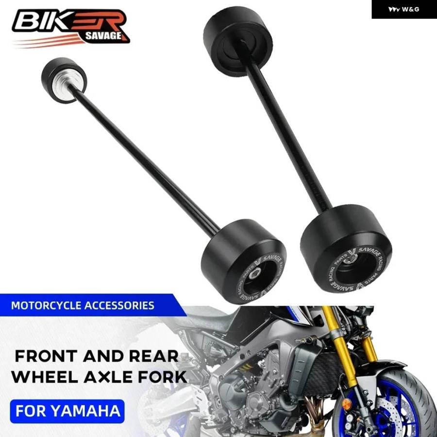 並行輸入品MT09 オートバイ ホイール アクスル スライダー プロテクター ヤマハ MT-09 SP TRACER 9GT 9GT /PLUS 2024 フロント リア アクスル フォーク_4