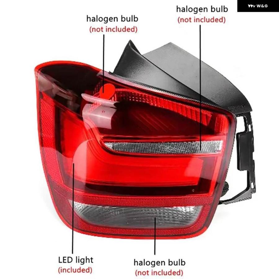 並行輸入品 車用 テールライト 右/左 リアランプ LEDライト付き BMW 1
