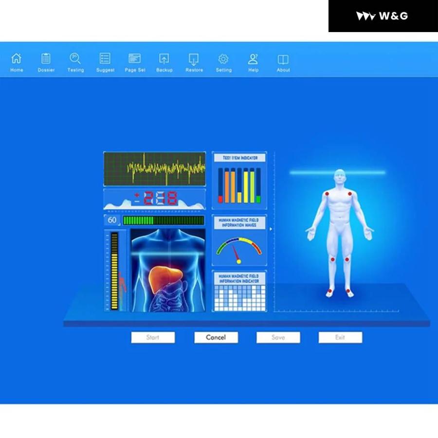 並行輸入品】 QMR-998 量子共鳴磁気分析装置セット ハンドタッチ量子