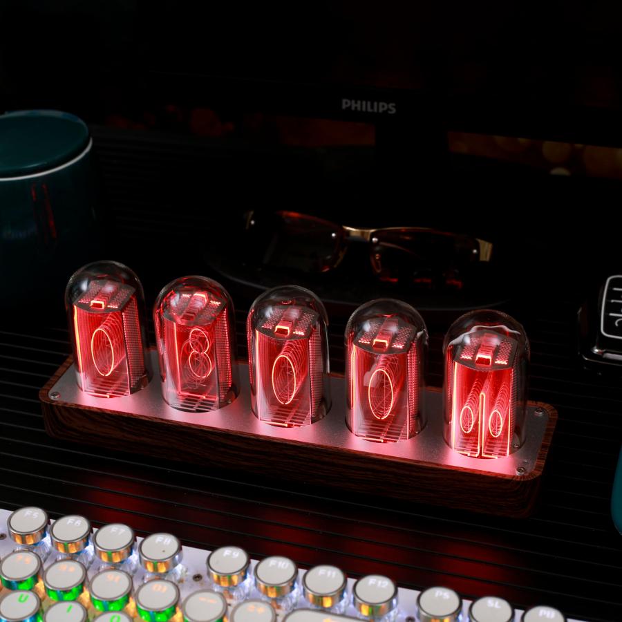 ClocTeck ニキシー管 時計 Wi-Fi同期 & 1600万色カスタマイズ ClocTeck ニキシー管 時計 Wi-Fi同期 & 1600万色カスタマイズ