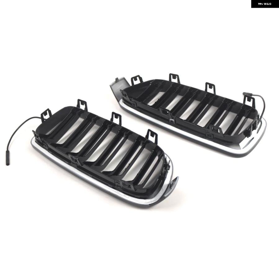 ブランド登録なし - 並行輸入品 BMW 3続きもの F30 F31 320I 328I 335I 2012-2018 フロントキドニー 食べ物屋 ダブルスラットメッシュ 食べ物屋 ともし火ストリップショー