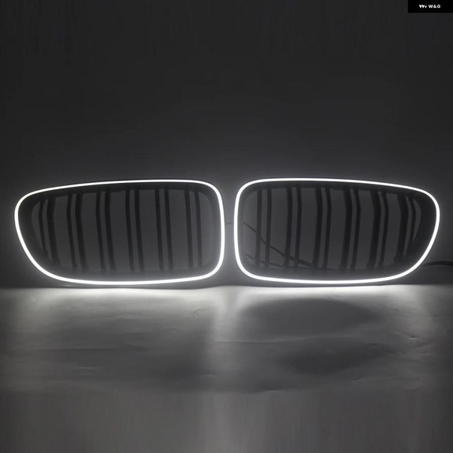 ブランド登録なし - 並行輸入品 BMW 3続きもの F30 F31 320I 328I 335I 2012-2018 フロントキドニー 食べ物屋 ダブルスラットメッシュ 食べ物屋 ともし火ストリップショー