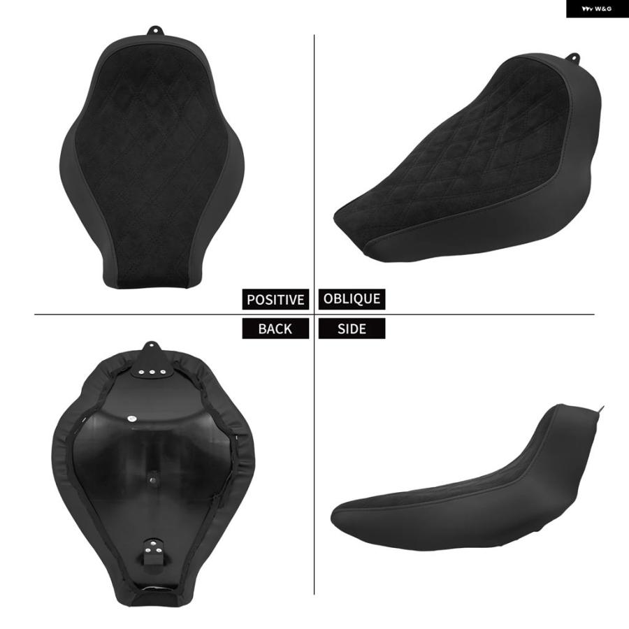 ブランド登録なし - 並行輸入品 ソロ１番ウッド 金剛石居敷き 自動二輪車 向こう正面プロファイル 座蒲団 ハーレー ソフテイル ファットボーイ ブレイクアウト FXBRS FXBR F