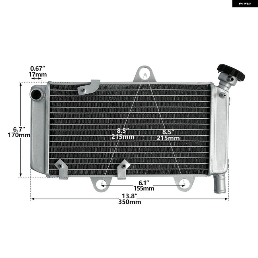 ブランド登録なし - 並行輸入品 放熱器 発動機 冷やかす空調設備 ヤマハ XT660R XT660X 2004-2014 2005 2007 2010 2011 2013 2012