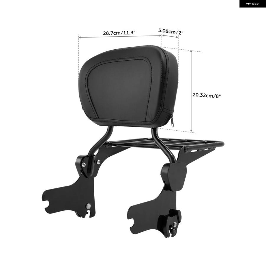 ブランド登録なし - 並行輸入品 自動二輪車 バックレスト シーシーバー ラゲッジラック 縛一揃いの道具 ハーレー ツーリング エレクトラ グライド ロードキング ストリートグライ