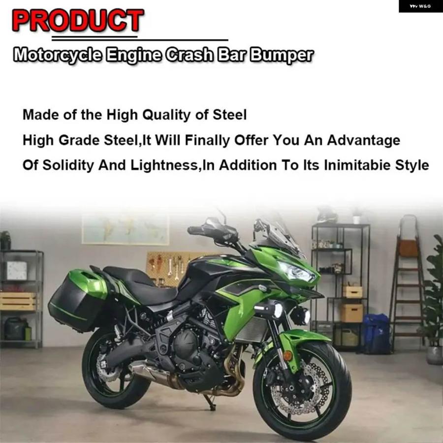 並行輸入品 カワサキ VERSYS 650 VERSYS650 2022 23 2024 オートバイ エンジン ガード クラッシュ バー フレーム バンパー フェ_3