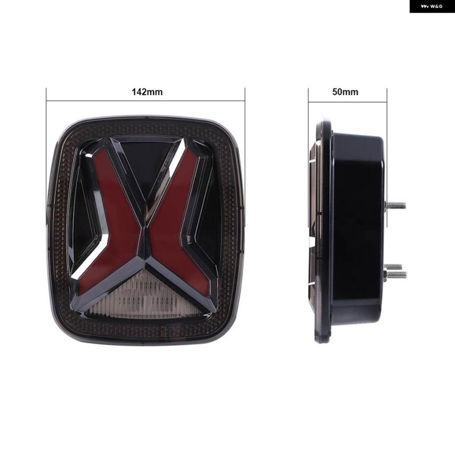 ブランド登録なし - 並行輸入品 後押し LED テールランプ ジープ ラングラー CJ TJ YJ 1998-2006in Xin 見せ掛けデザインスモーク 12V DRL
