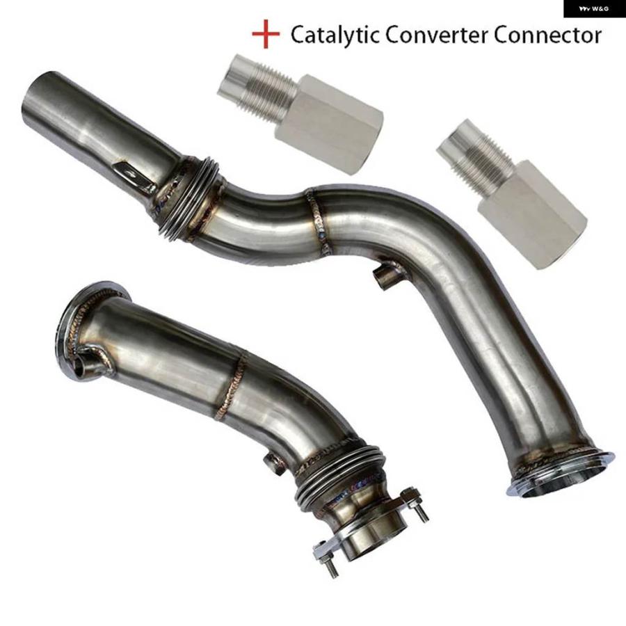 並行輸入品 BMW S55 M2C M3 M4 F80 F82 F83 2015+用キャタレスダウン パイプ コンケーブコンベックス断熱材エキゾーストヘッダー_4