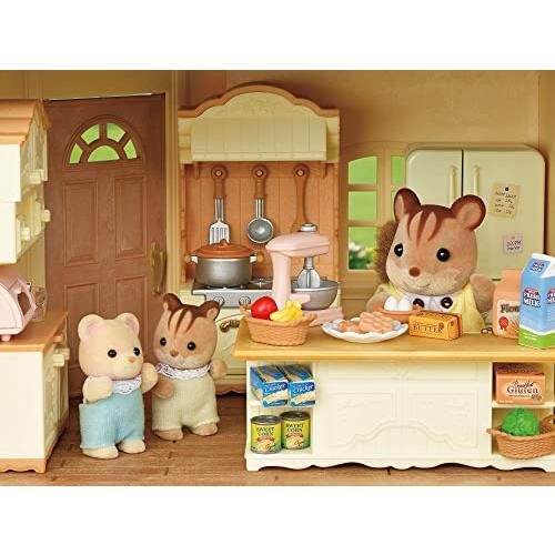 シルバニアファミリー お家 カーポートのある青い屋根のお家 デラックスセット 22-CL カーポートのある青い屋根のお家