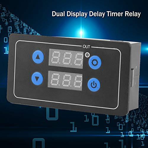 デジタルディレイタイマー コントロールスイッチ リレーモジュール 調整可能 0.1秒から999時間 タイムリレー 遅延タイマー サイクル