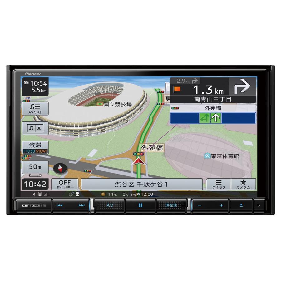 パイオニア カーナビ AVIC-RZ912 7インチ 2D(180mm) 楽ナビ 無料地図 