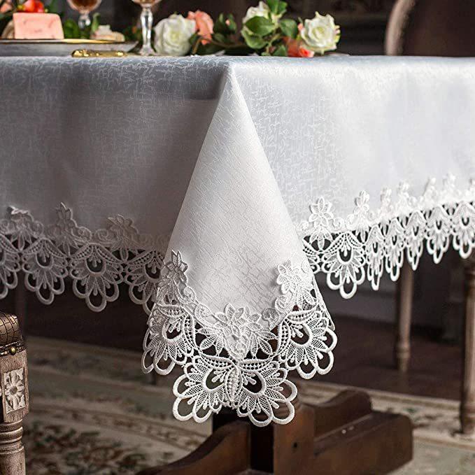未使用⭐ レーステーブルフラグ 繊細 レース 長方形 テーブルクロス テーブルクロス レース 布 北欧 おしゃれ 長方形 洗える 高級感 140