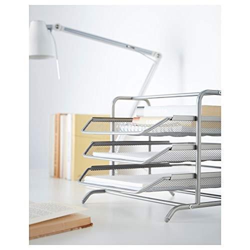 イケア（IKEA） IKEA DOKUMENT レタートレイ 29×35×25cm シルバー