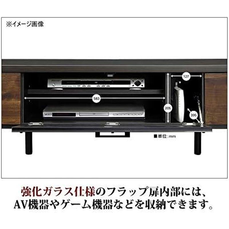 正規品の通販サイト 関家具(Sekikagu) テレビ台 ブラウン 幅175×奥行45×高さ42cm テレビボード ブラウン