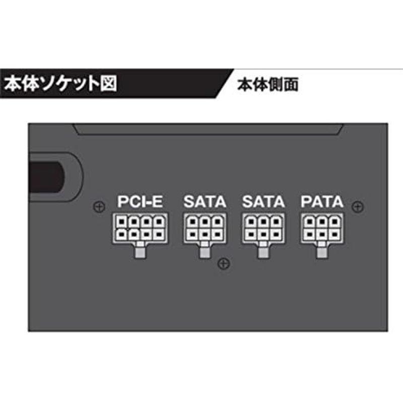 玄人志向 STANDARDシリーズ 80 PLUS 400W ATX電源 KRPW-L5-400W/80+｜dailyfactory｜08