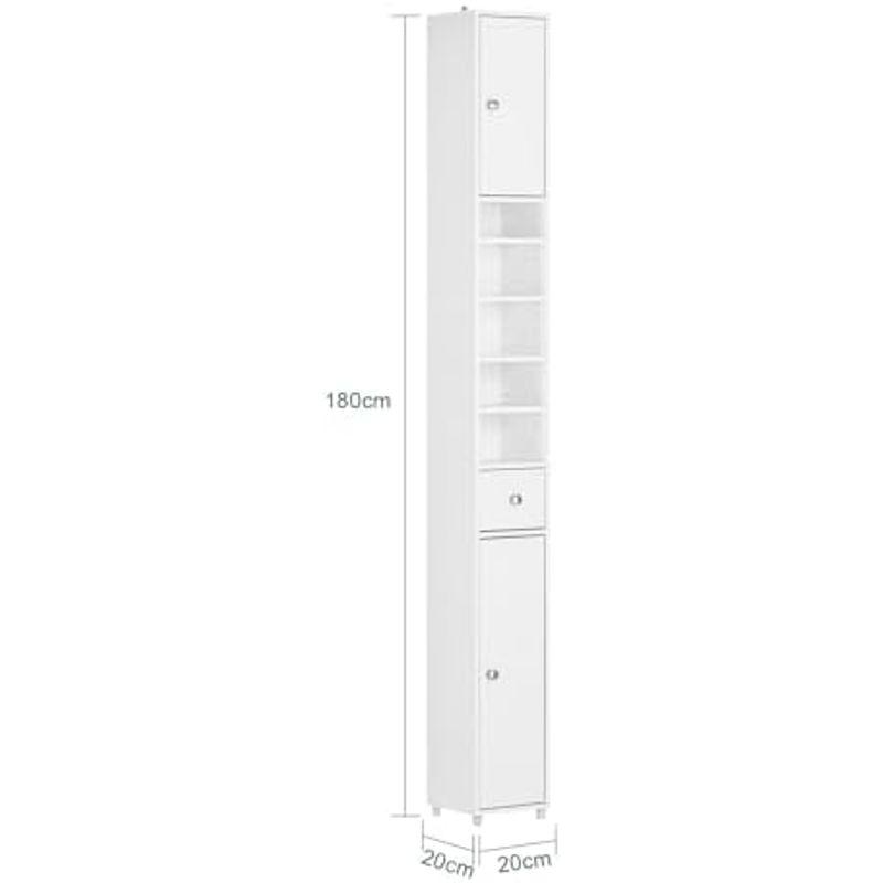 SoBuy 隙間収納 ランドリーラック スリム おしゃれ 幅20×奥行20×高さ