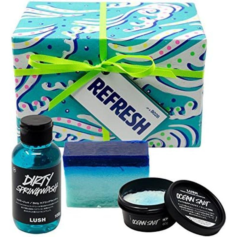 (ラッシュ) LUSH リフレッシュ Refresh ギフトセット ショップバッグ付き ボディスクラブ ボディソープ セット｜dailyfactory｜04