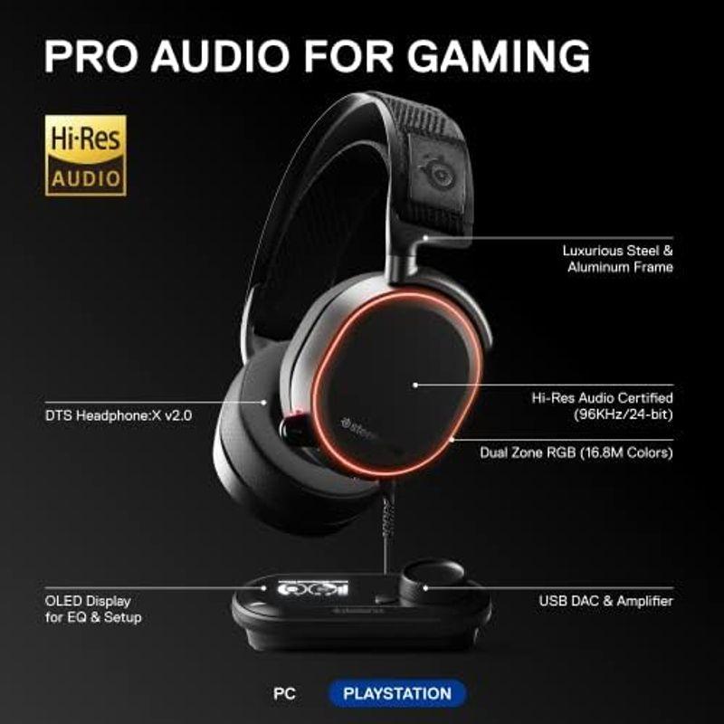 SteelSeries Arctis Pro + GameDACゲーミングヘッドセット - PS4およびPC用高性能オーディオシステム認定｜dailyfactory｜11