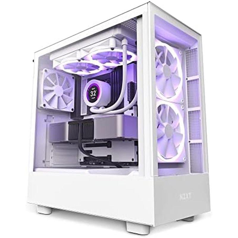 NZXT H5 ELITE ミドルタワー PCケース White フロントガラスパネル・RGBコントローラー搭載モデル CC-H51EW-0｜dailyfactory｜14