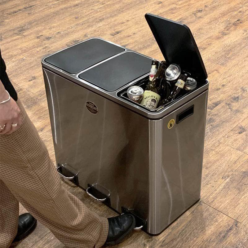 ダルトン 30L 2コンパートメントビン ダストボックス ゴミ箱 Amazon｜ダルトン(Dulton) 2 コンパートメント ビン 30L 15L×2列