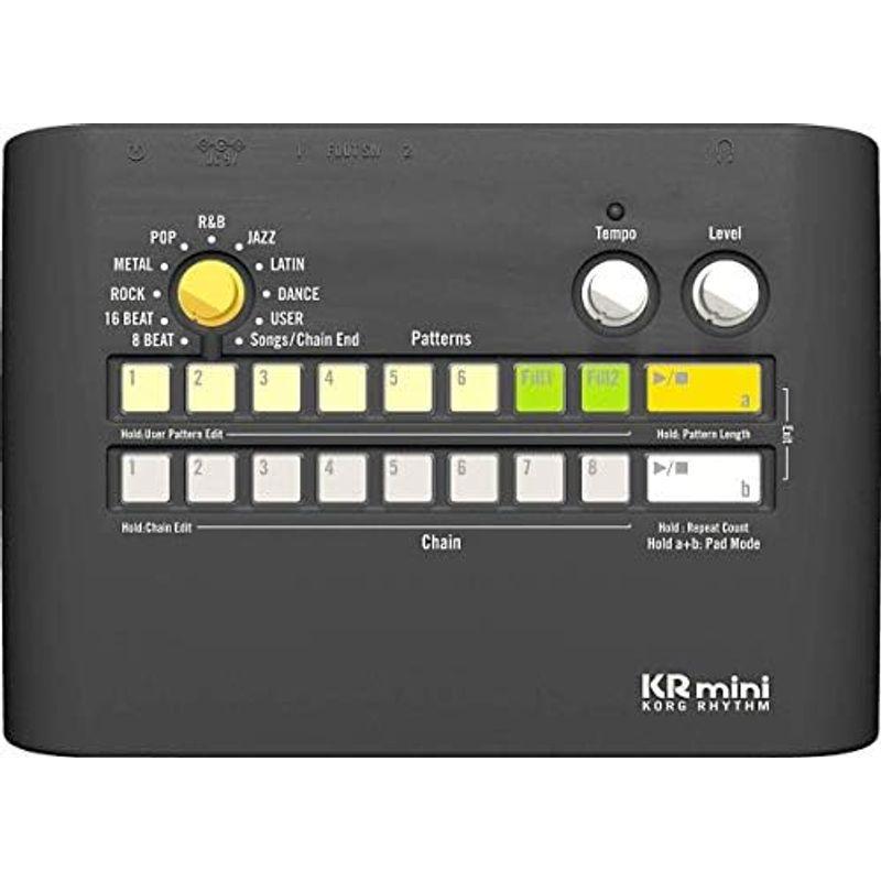 KORG リズムマシン KR mini リズムフレーズ内蔵 個人練習に最適 ヘッドホン/スピーカー端子搭載 電池駆動可｜dailyfactory｜03